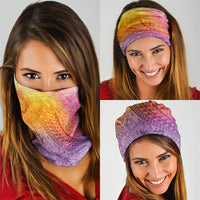 Hawaiian Turtles and Leis Neck Gaiter Tribal Kakau Pattern Magical Rainbow Sky LT03 - Polynesian Pride