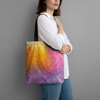 Hawaiian Turtles and Leis Tote Bag Tribal Kakau Pattern Magical Rainbow Sky LT03 - Polynesian Pride