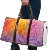 Hawaiian Turtles and Leis Travel Bag Tribal Kakau Pattern Magical Rainbow Sky LT03 - Polynesian Pride