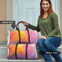 Hawaiian Turtles and Leis Travel Bag Tribal Kakau Pattern Magical Rainbow Sky LT03 - Polynesian Pride