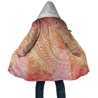 Hawaiian Turtles and Leis Cloak Tribal Kakau Pattern Peach Fuzz Color LT03 Unisex Peach Fuzz - Polynesian Pride