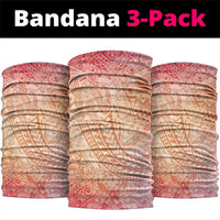 Hawaiian Turtles and Leis Neck Gaiter Tribal Kakau Pattern Peach Fuzz Color LT03 package One Size: 25*50cm Peach Fuzz - Polynesian Pride