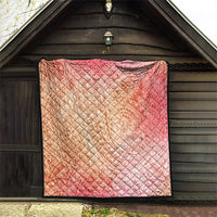 Hawaiian Turtles and Leis Quilt Tribal Kakau Pattern Peach Fuzz Color LT03 - Polynesian Pride