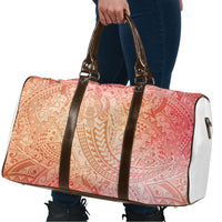 Hawaiian Turtles and Leis Travel Bag Tribal Kakau Pattern Peach Fuzz Color LT03 - Polynesian Pride