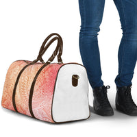 Hawaiian Turtles and Leis Travel Bag Tribal Kakau Pattern Peach Fuzz Color LT03 - Polynesian Pride