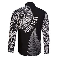 Personalised New Zealand Maori Art Tattoo and Silver Fern Family Matching Mermaid Dress and Hawaiian Shirt