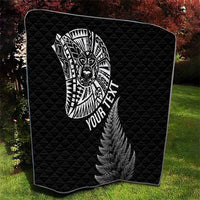 Personalised New Zealand Maori Art Tattoo and Silver Fern Quilt LT03 - Polynesian Pride