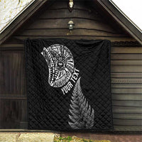 Personalised New Zealand Maori Art Tattoo and Silver Fern Quilt LT03 - Polynesian Pride