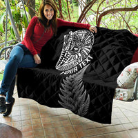Personalised New Zealand Maori Art Tattoo and Silver Fern Quilt LT03 - Polynesian Pride