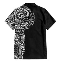 Polynesian Art Traditional Tattoo Pattern Family Matching Mermaid Dress and Hawaiian Shirt