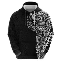 Polynesian Art Traditional Tattoo Pattern Zip Hoodie