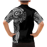 Polynesian Art Traditional Tattoo Family Matching Mermaid Dress and Hawaiian Shirt Simple Style