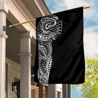 Polynesian Art Traditional Tattoo Garden Flag Simple Style LT03 House Flag Black - Polynesian Pride