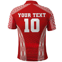 Custom Tonga Pacific Rugby 2024 Polo Shirt Ngatu Tribal Pattern