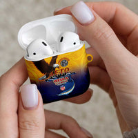 American Samoa Fautasi AirPods Case Bald Eage and Sailfish with Kakau Motifs - Polynesian Pride
