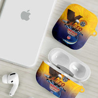 American Samoa Fautasi AirPods Case Bald Eage and Sailfish with Kakau Motifs LT03 - Polynesian Pride