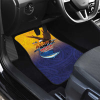 American Samoa Fautasi Car Mats Bald Eage and Sailfish with Kakau Motifs - Polynesian Pride