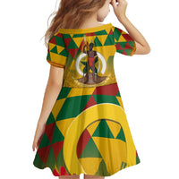 Melanesian Vanuatu Family Matching Long Sleeve Bodycon Dress and Hawaiian Shirt With Tapa Tribal Pattern and Triangle Geometric Tricolor - Polynesian Pride