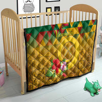 Melanesian Vanuatu Quilt With Tapa Tribal Pattern and Triangle Geometric Tricolor - Polynesian Pride