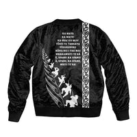 new-zealand-rugby-sleeve-zip-bomber-jacket-haka-dance-tribal-god-mask-maori-pattern