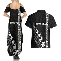 Custom New Zealand Rugby Couples Matching Summer Maxi Dress and Hawaiian Shirt Haka Dance Tribal God Mask Maori Pattern LT03 - Polynesian Pride