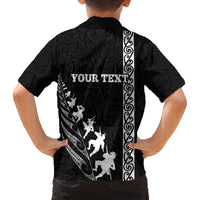 custom-new-zealand-rugby-family-matching-off-shoulder-long-sleeve-dress-and-hawaiian-shirt-haka-dance-tribal-god-mask-maori-pattern