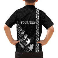 Custom New Zealand Rugby Hawaiian Shirt Haka Dance Tribal God Mask Maori Pattern LT03 - Polynesian Pride