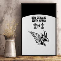 South Africa and New Zealand Canvas Wall Art Champion History Go Final 2023 Vintage Style LT03 - Polynesian Pride