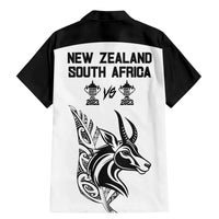 South Africa and New Zealand Family Matching Mermaid Dress and Hawaiian Shirt Champion History Go Final 2023 Vintage Style LT03 - Polynesian Pride