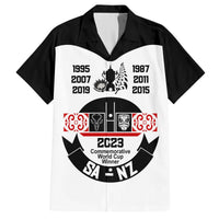 South Africa and New Zealand Hawaiian Shirt Champion History Go Final 2023 Vintage Style LT03 White - Polynesian Pride