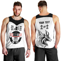 Personalised South Africa and New Zealand Men Tank Top Champion History Go Final 2023 Vintage Style LT03 - Polynesian Pride