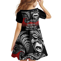 Aotearoa Toitu Te Tiriti Family Matching Tank Maxi Dress and Hawaiian Shirt New Zealand Honour the Treaty - Fight Together