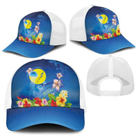 Palau Jellyfish Baseball Net Cap Ocean Heritage Tropical Plants - Polynesian Pride