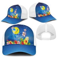 Palau Jellyfish Mesh Trucker Cap Ocean Heritage Tropical Plants LT03 - Polynesian Pride