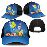 Palau Jellyfish Mesh Trucker Cap Ocean Heritage Tropical Plants LT03 - Polynesian Pride
