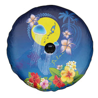 Palau Jellyfish Spare Tire Cover Ocean Heritage Tropical Plants - Polynesian Pride