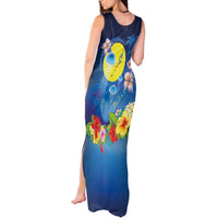 Palau Jellyfish Tank Maxi Dress Ocean Heritage Tropical Plants - Polynesian Pride