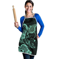 Hawaiian Manta Rays Apron Tribal Hibiscus Polynesian Tattoos Turquoise Color LT03 - Polynesian Pride