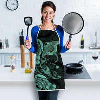 Hawaiian Manta Rays Apron Tribal Hibiscus Polynesian Tattoos Turquoise Color LT03 - Polynesian Pride