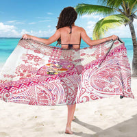 Hawaiian and Japanese Culture Together Sarong Tropical Honu with Japanese Elements Pink Color LT03 - Polynesian Pride