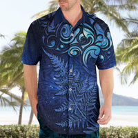 New Zealand Matariki Hawaiian Shirt Maori Pattern and Silver Fern