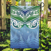 Aotearoa New Zealand New Year Garden Flag Maori Motifs with Silver Fern and Matariki Stars