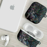Aotearoa Moko Tribal Tattoo AirPods Case New Zealand Maori Penguin and Fantail Paua Shell Style