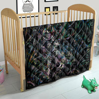 Aotearoa Moko Tribal Tattoo Quilt New Zealand Maori Penguin and Fantail Paua Shell Style LT03 - Polynesian Pride