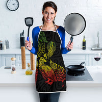 Aotearoa Moko Tribal Tattoo Apron New Zealand Maori Penguin and Fantail Reggae Style