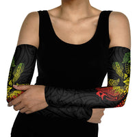 Aotearoa Moko Tribal Tattoo Arm Sleeves New Zealand Maori Penguin and Fantail Reggae Style