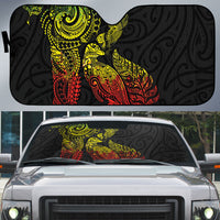 Aotearoa Moko Tribal Tattoo Auto Sun Shade New Zealand Maori Penguin and Fantail Reggae Style