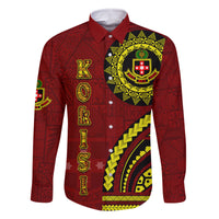 Kolisi Tonga Atele Family Matching Long Sleeve Bodycon Dress and Hawaiian Shirt Ngatu and Polynesian Pattern