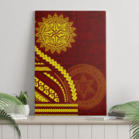 Tonga High School Canvas Wall Art Ngatu and Polynesian Pattern