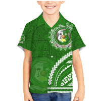 Liahona High School Family Matching Mermaid Dress and Hawaiian Shirt Ngatu and Polynesian Pattern